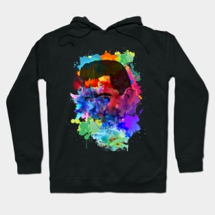 Johnny Cash - Paint  Splash Color Hoodie